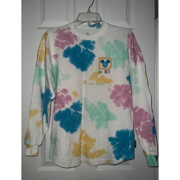 Walt Disney World Resort WDW Pastel Tie Dye Spirit Jersey T-Shirt Sz XS X-Small - Picture 1 of 9